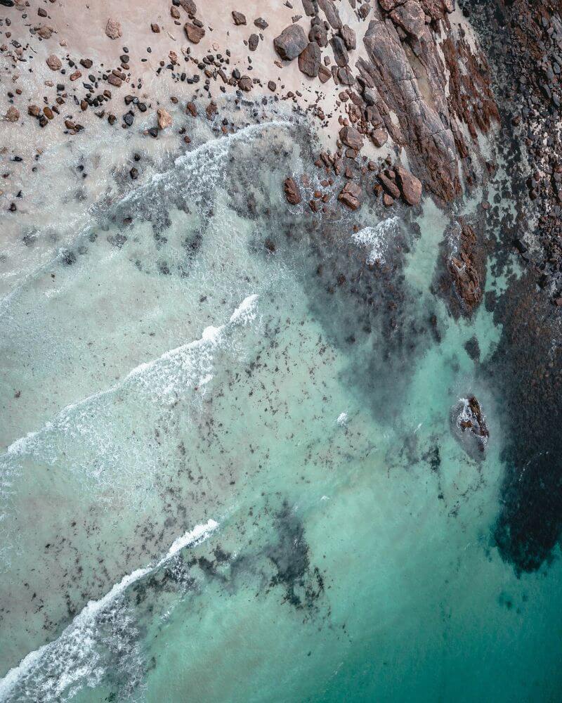 Drone photo of Harpoon Bay