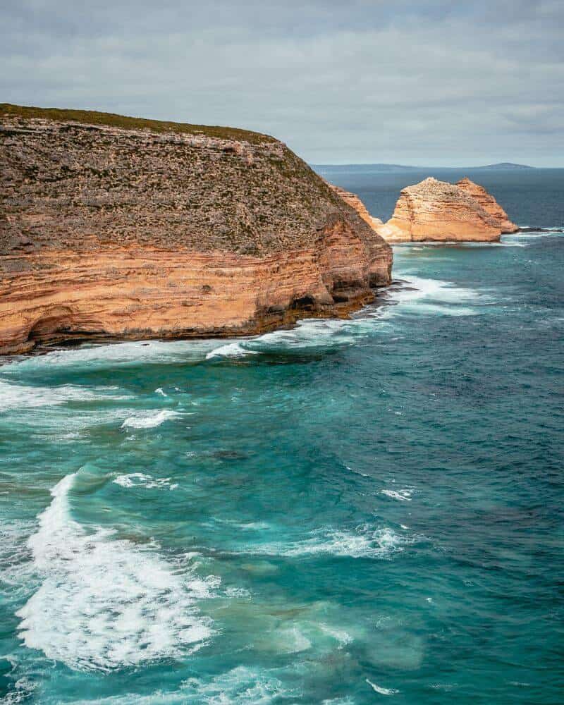 View from Blacks Lookout of coastline towards Cape Wiles