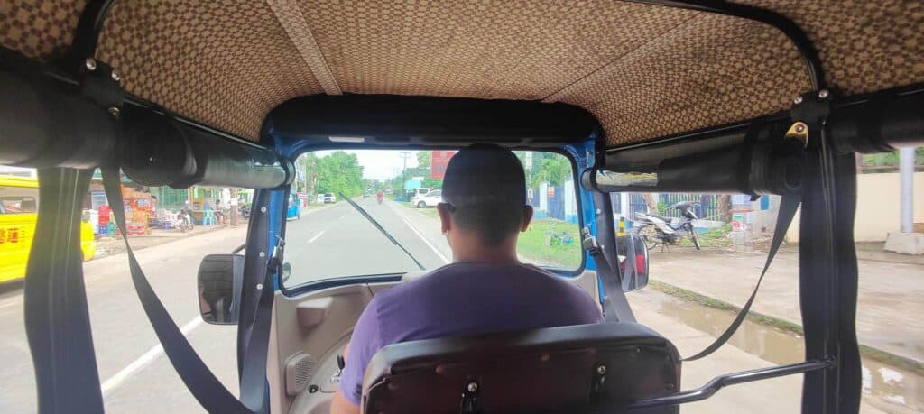 Tuktuk from Alona Beach to Tagbilaran