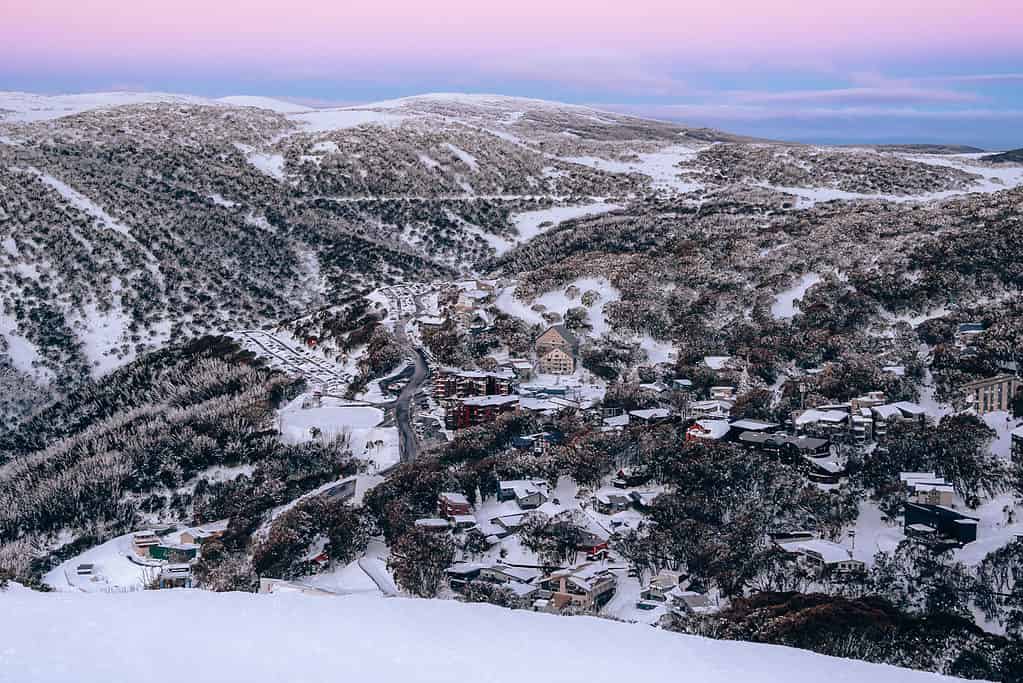 Falls Creek Village - View of the village at sunset